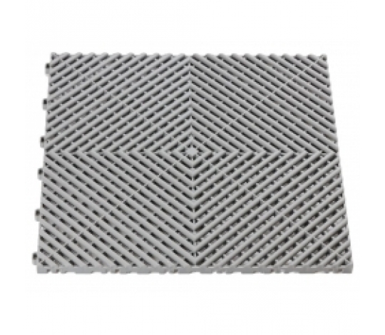 Plastová podlahová dlaždice - rohož 40x40cm ( GREY )