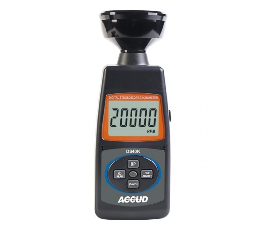 ACCUD DS40K digitální tachometr/stroboskop ( rozsah měření 60-40000rpm )