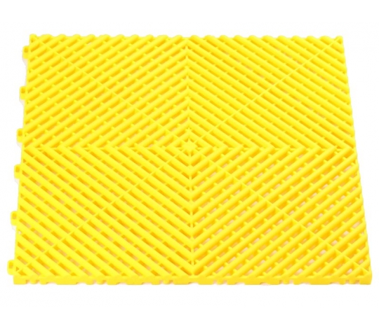 Plastová podlahová dlaždice - rohož 40x40cm ( YELLOW )
