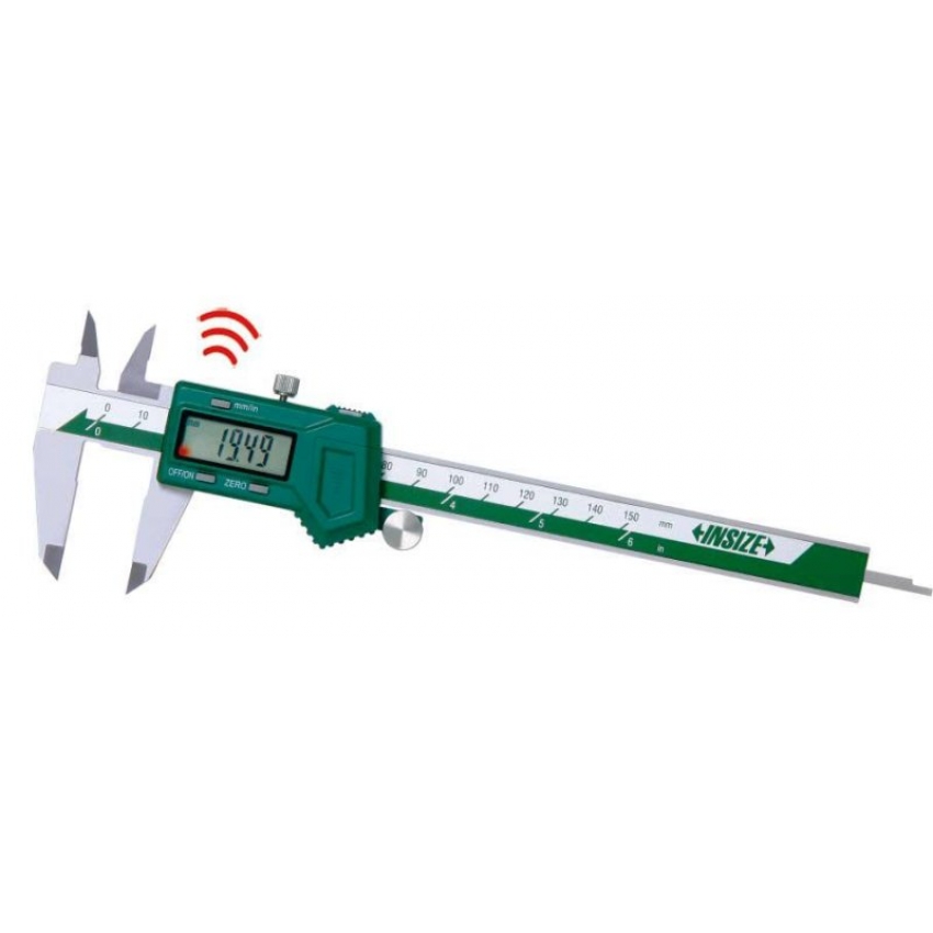 INSIZE 1113-200 digitální posuvné měřítko s bezdrátovým přenosem dat 0-200mm / 0-8