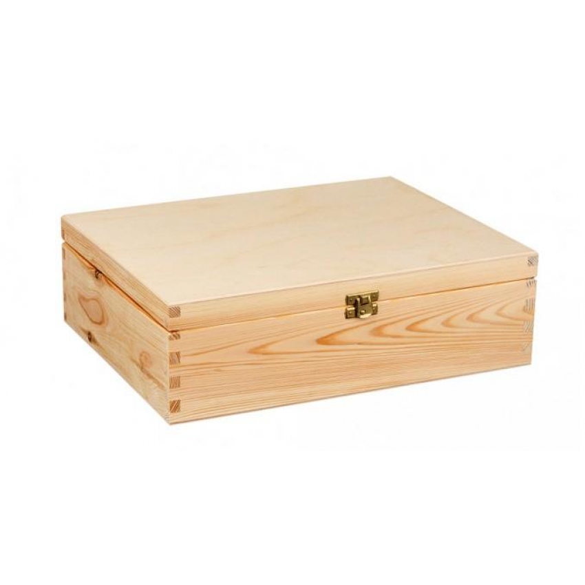 Dřevěný box 33,5x24,5x10 materiál borovice - bez povrchové úpravy