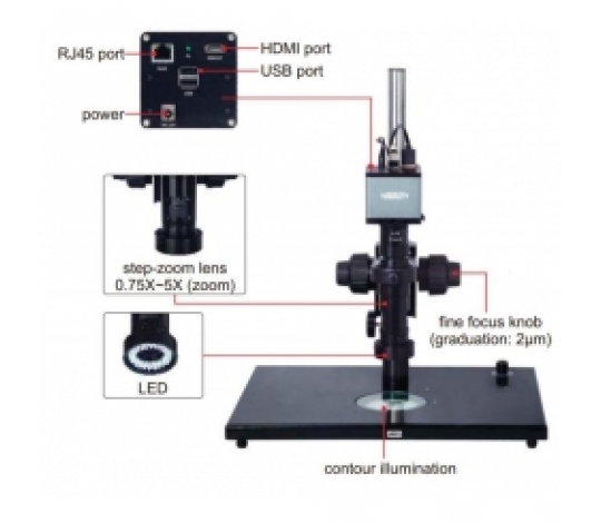 Měřící mikroskop s vysokým rozlišením ISM-DL500 Insize