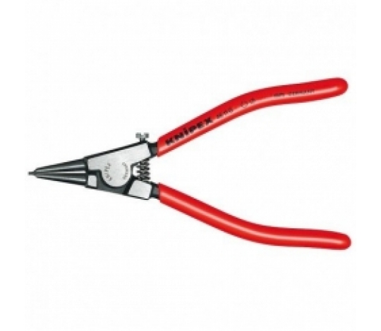 KNIPEX 4611G1 kleště na pojistné kroužky, pro hřídele 4-7 mm, rovné hroty ( rukojeti potažené plastem s otevírací pružinou )