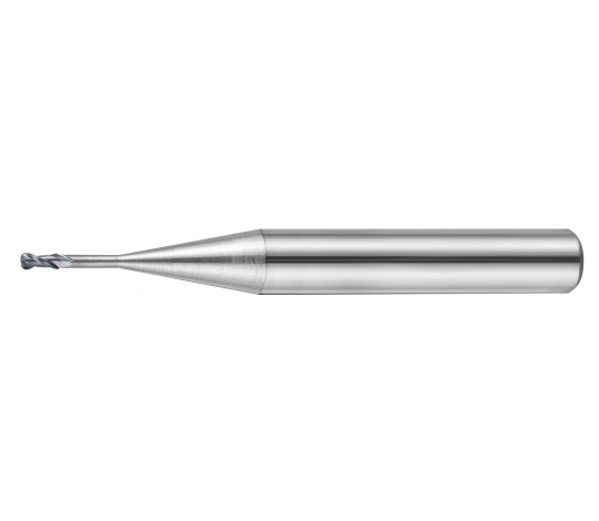TK stopková fréza toroidní s dlouhým krkem pro obrábění grafitu SGRS01008, R0,2 / 1x1x8mm L50