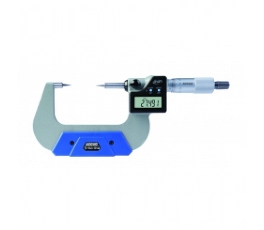 ACCUD 317-002-02 digitální mikrometr se špičatými měřicími plochami 25-50mm/1-2