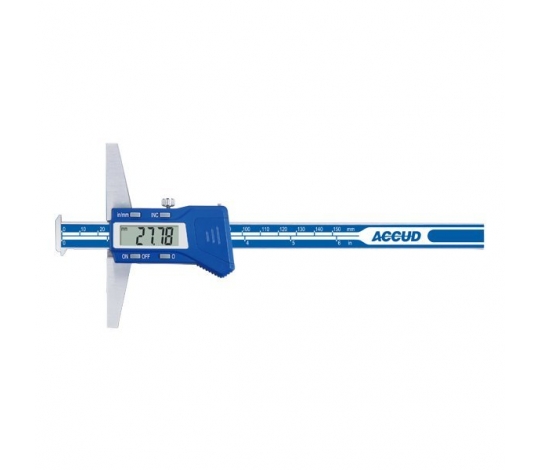AKCE - ACCUD 174-008-11 digitální hloubkoměr se dvěma nosy 200mm/8