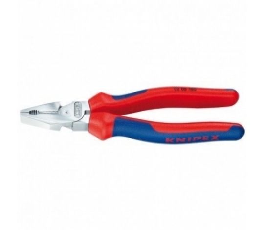 KNIPEX 0205180 silové kombinované kleště 180mm ( rukojeti s dvousložkovým návlekem + chrom )