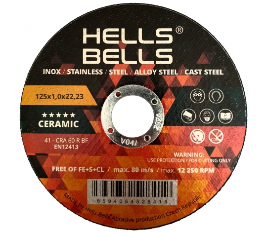 Řezný kotouč keramický 41-125x1,0x22,2 Hells Bells SG-CERAMIC