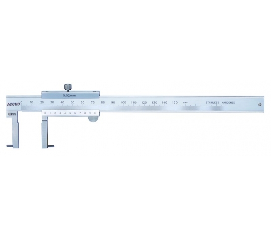 ACCUD 146-006-11 analogové posuvné měřítko pro vnitřní drážky 24-150mm ( 0.02mm )
