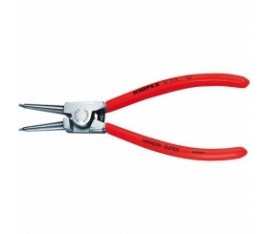 KNIPEX 4613A1 Kleště na pojistné kroužky, pro hřídele 10-25 mm, rovné hroty ( rukojeti potažené plastem + chrom )