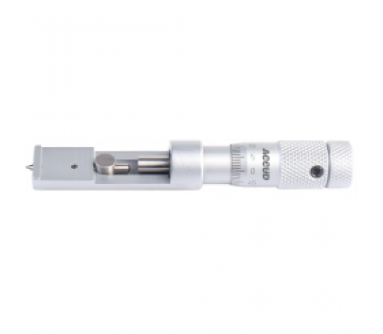 ACCUD 348-001-01 třmenový mikrometr na měření švů ocelových konzerv 0-13mm (0.01mm)