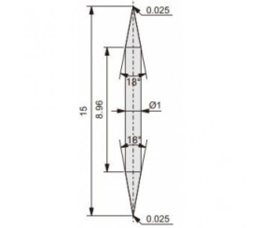 ACCUD RP-B1002 měřicí hrot pro měření drsnosti - dvousměrný