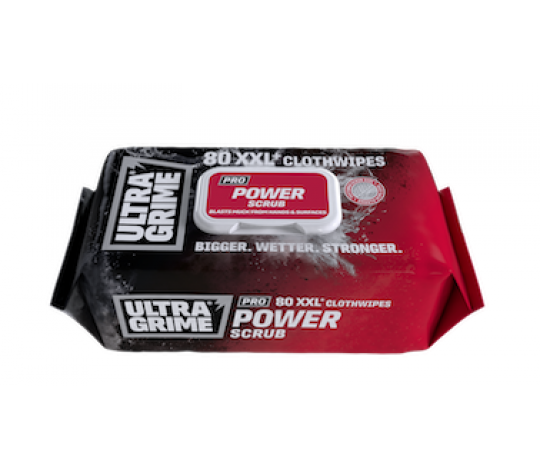 Profi čisticí ubrousky ULTRAGRIME POWER SCRUB 80ks XXL