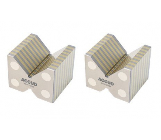 ACCUD 629-002-01 v-block s indukčním magnetem - set, 52x58x46mm