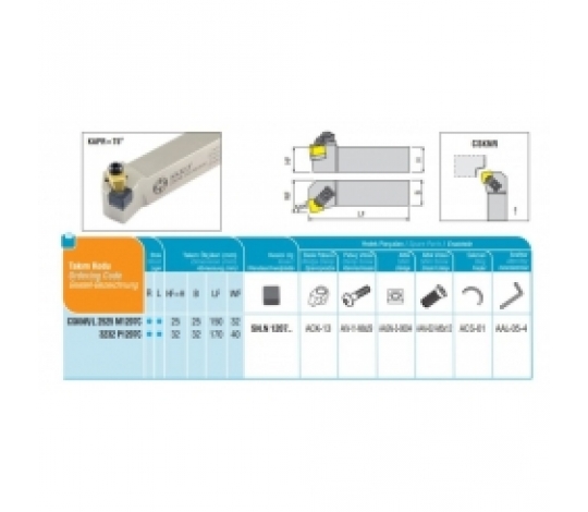 Soustružnický držák VBD CSKNL 2525 M1207C