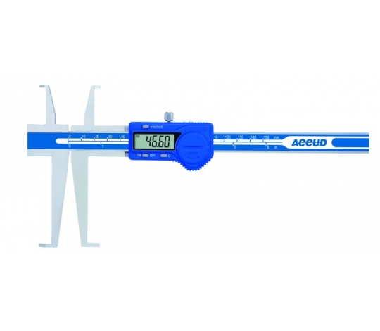 ACCUD 159-006-11 digitální posuvné měřítko pro měření drážek v otvorech / 9-150mm / 0.01mm/0.0005
