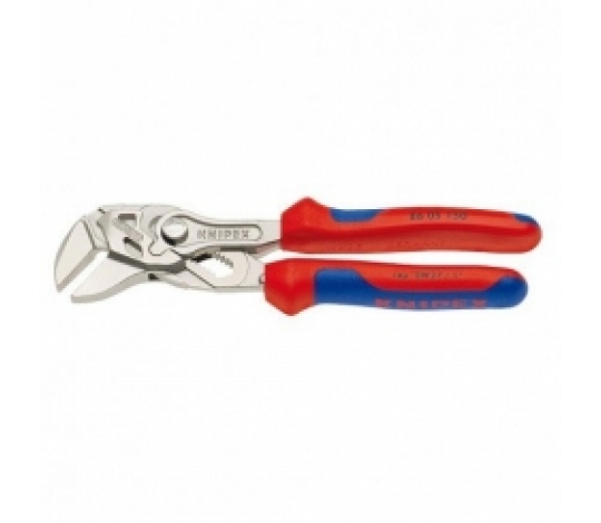 KNIPEX 8603125 klešťový stavitelný klíč délka 150mm ( poniklované + s vícesložkovými návleky )