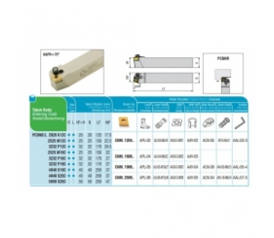 Soustružnický držák VBD PCBNR 3232 P 12 C