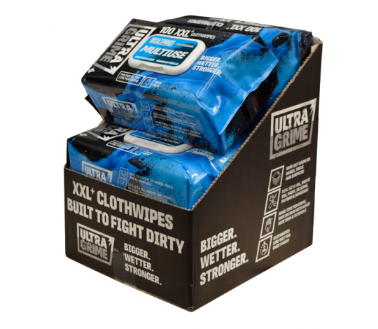 Box 6 balení - Profi čisticí ubrousky ULTRAGRIME MULTIUSE 100ks XXL