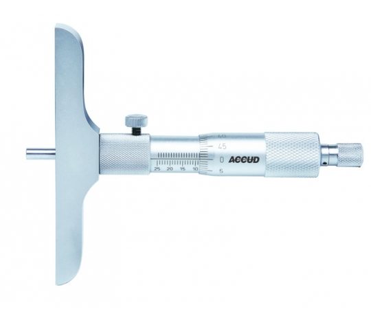 ACCUD 391-001-01 mikrometrický hloubkoměr 101.5x17mm / 0-25mm / 0.01mm