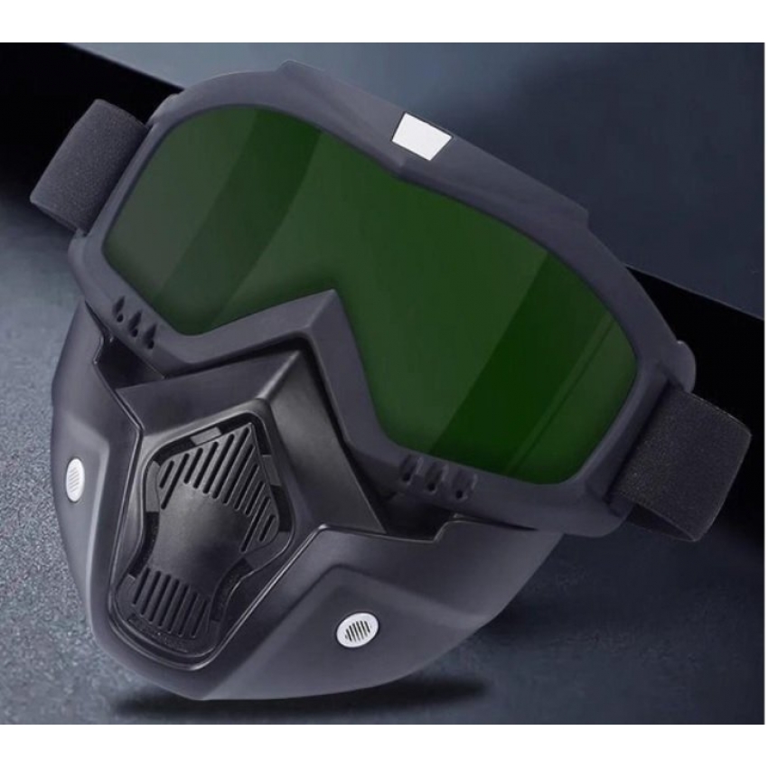 Ochranná maska FTR PROTECT1 s odjímatelným respirátorem pro práci s čistícími lasery 