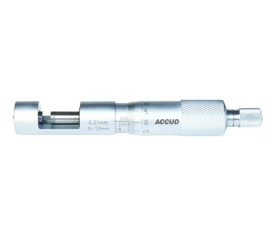 ACCUD 370-010-01 třmenový mikrometr 0-10mm na měření průměru drátků (0.01mm)