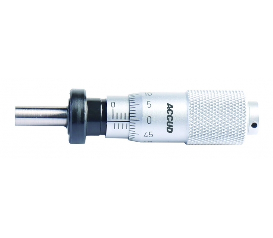 ACCUD 373-001-01 mikrometrická hlavice 0-15mm s upínkou / s plochým dotekem (ocel) (0.01mm)