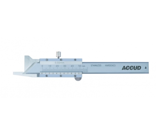ACCUD 160-010-13 posuvné měřítko pro měření sražení hrany 60° 0-10mm ( 0.02mm )