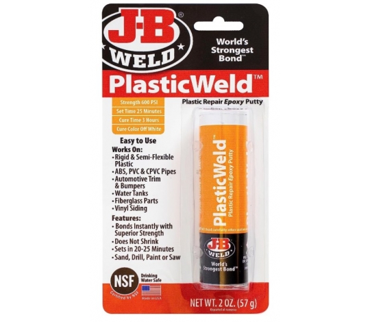J-B WELD 8237 epoxidový tmel pro plastové povrchy PlasticWeld ( 57g )