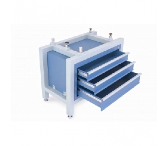 Stojan s šuplíky pro granitovou příměrnou desku 400x250 mm