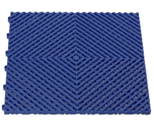 Plastová podlahová dlaždice - rohož 40x40cm ( DARK BLUE )
