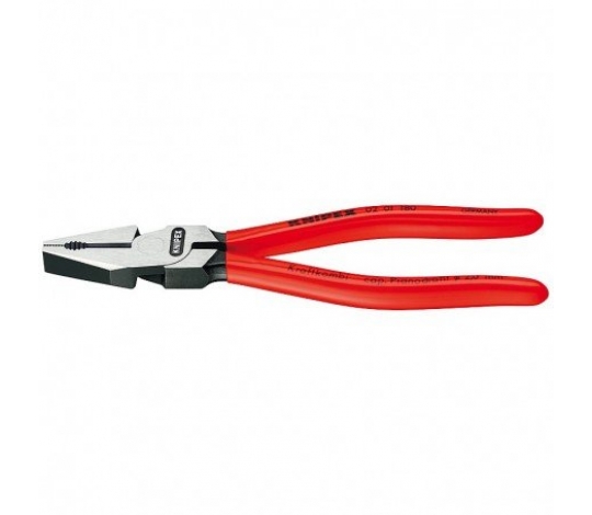 KNIPEX 0201180 silové kombinované kleště 180mm ( rukojeti potažené plastem )