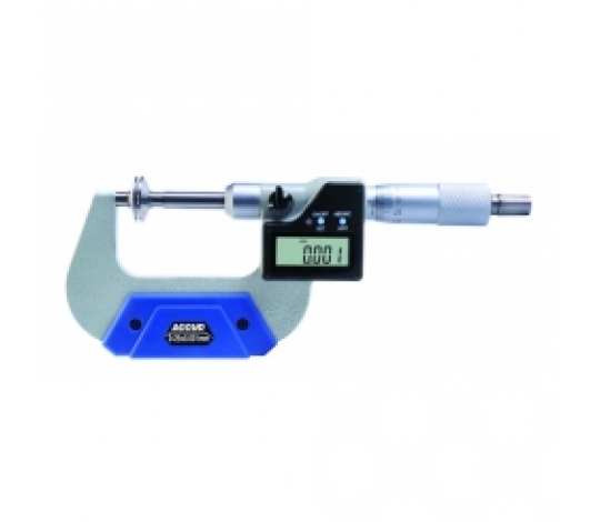 ACCUD 332-002-01 digitální mikrometr s talířkovými měřicími plochami ( s aretací ) 25-50mm/1-2