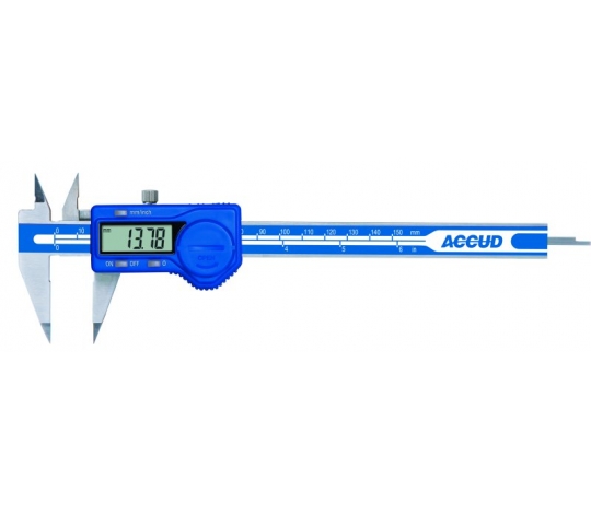 ACCUD 138-006-11 digitální posuvné měřítko s úzkými měřícími rameny 150mm/6