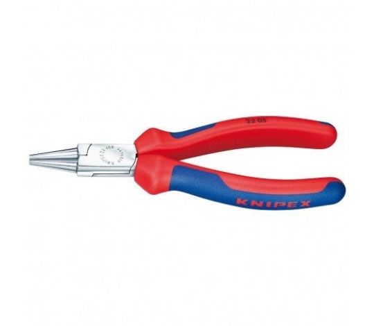 KNIPEX 2205140 kleště s kulatými čelistmi 140mm ( rukojeti s dvousložkovým návlekem + chrom )