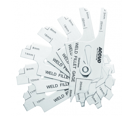 ACCUD 977-025-01 plochá měrka na svary 3 - 25mm