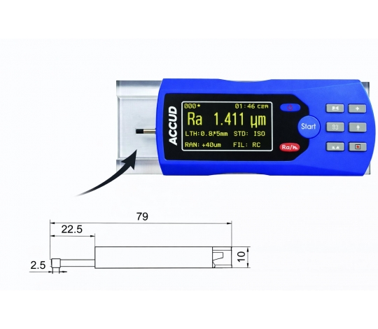 ACCUD SR200-02 doplňková sonda k SR200 pro zakřivené povrchy