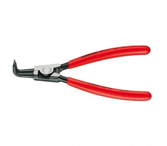 KNIPEX 4621A01 kleště na pojistné kroužky, pro hřídele 3-10 mm, zahnuté 90° ( rukojeti potažené plastem )