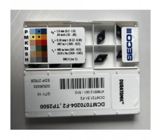 VÝPRODEJ - SECO DCMT 070204-F2 TP 2500