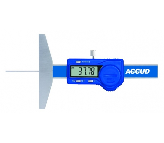 ACCUD 194-001-11 MINI digitální hloubkoměr s oválnou měřící hřídelí 25mm/1