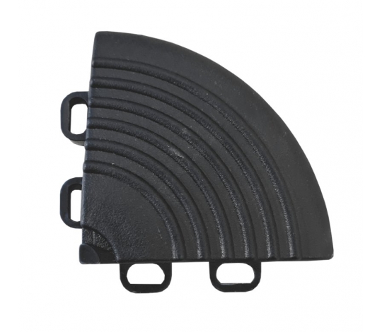 Plastový rohový nájezd k dlaždicím PROFI - black ( 6,5 x 6,5 x 1,8 cm )