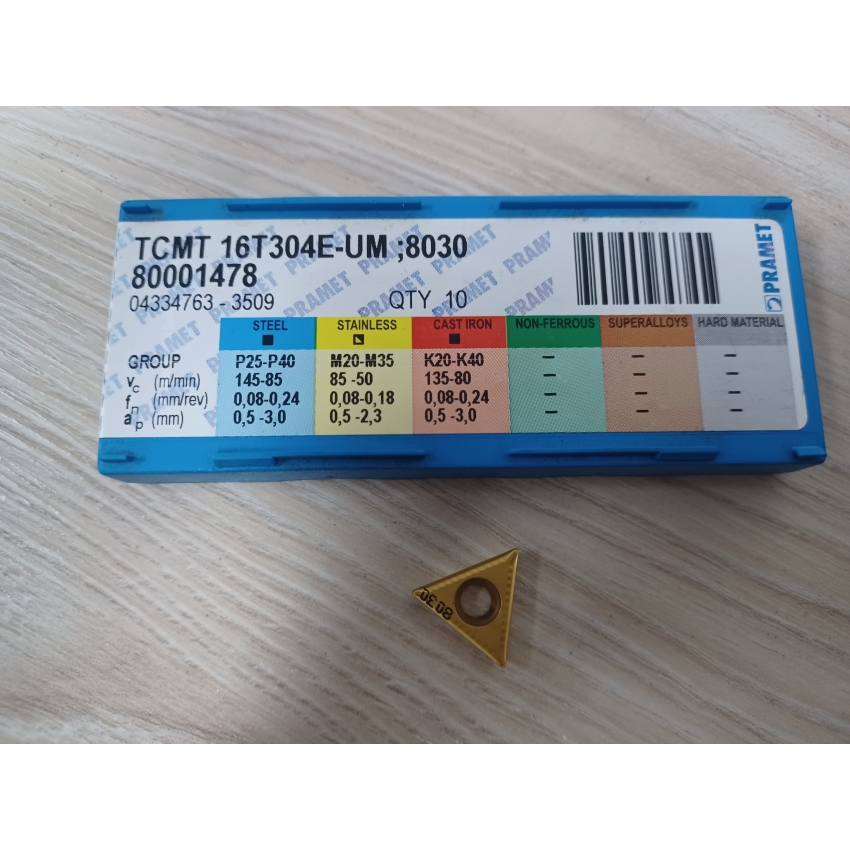 VÝPRODEJ - PRAMET TCMT 16T304E-UM ;8030