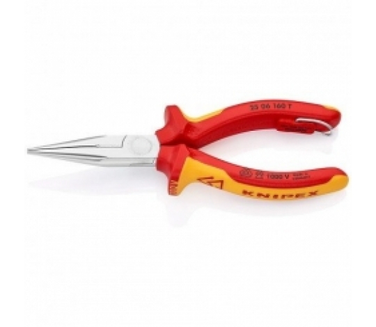 KNIPEX 2506160T půlkulaté kleště VDE s ostřím 160mm ( s pojistkou + chrom )