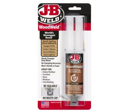 J-B WELD 50151 nepěnivé lepidlo pro materiály na bázi dřeva WoodWeld ( 25ml )