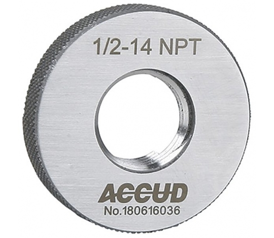ACCUD 544-008-40R NPT závitový kalibr jednostranný - jemný závit, ANSI/ASME B1.20.1 / NPT4