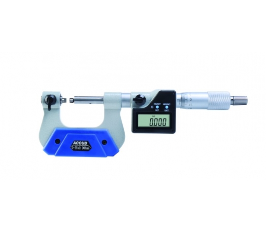 ACCUD 333-005-01 digitální třmenový mikrometr na měření šroubového závitu, 100-125mm/4-5
