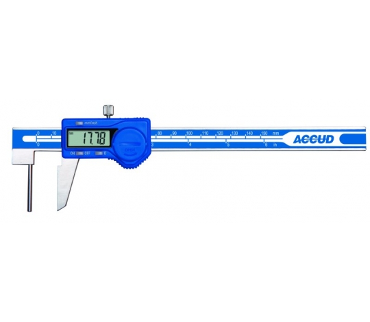 ACCUD 137-006-11 digitální posuvné měřítko pro měření tloušťky stěn trubek 150mm/6