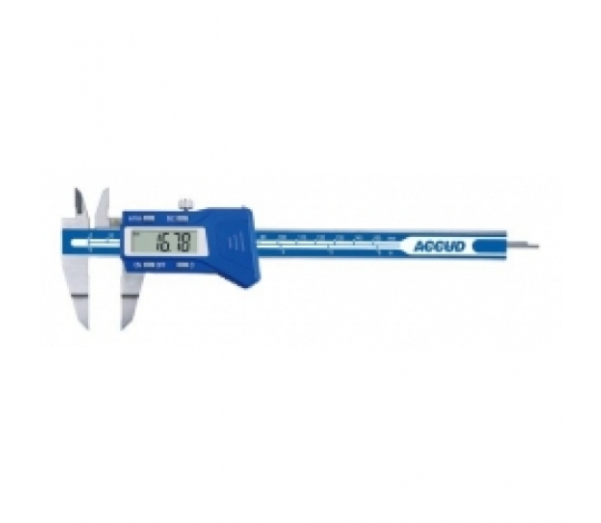 ACCUD 153-006-11 digitální posuvné měřítko nastavitelné se zúženými spodními rameny 150mm/6