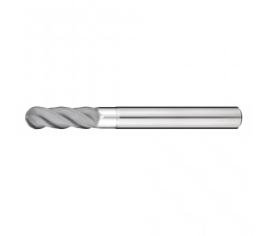 TK stopková fréza kopírovací prodloužená pro obrábění grafitu SGBF0606A, R3 / 6x25x30mm L100