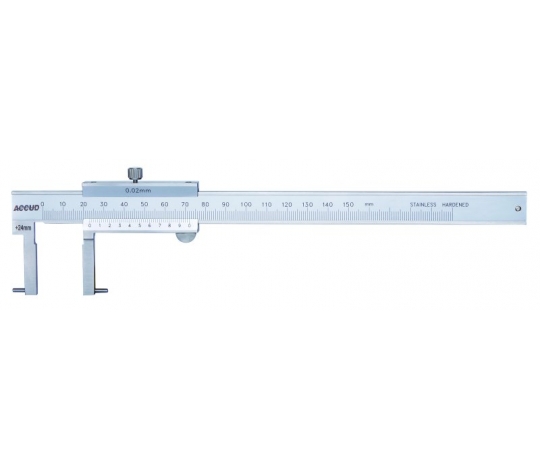 ACCUD 146-006-13 analogové posuvné měřítko pro vnitřní drážky 24-150mm ( 0.05mm )